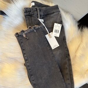 Good American Women's Charcoal Ankle Jeans